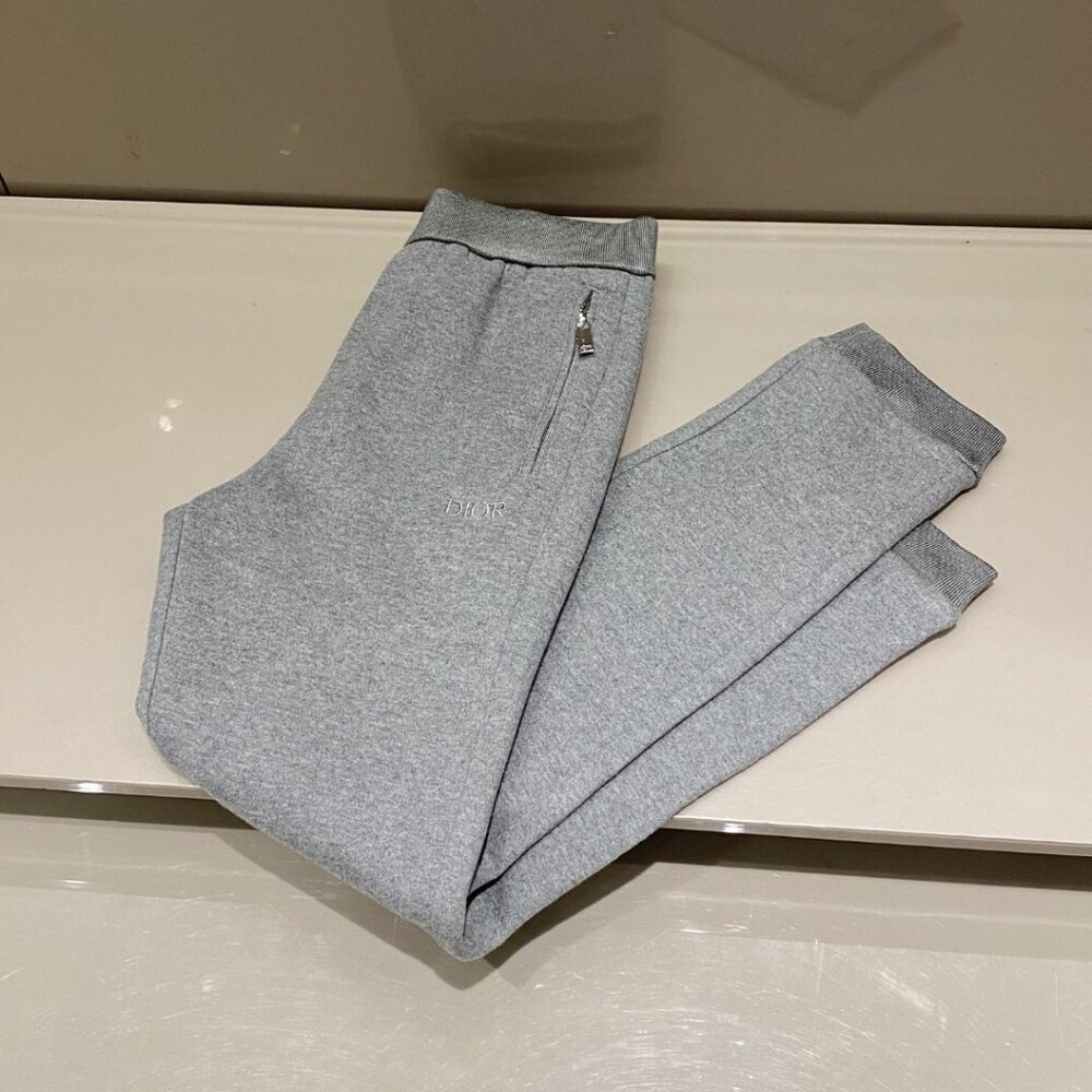 Dior jacquard sports casual wool sweatpants